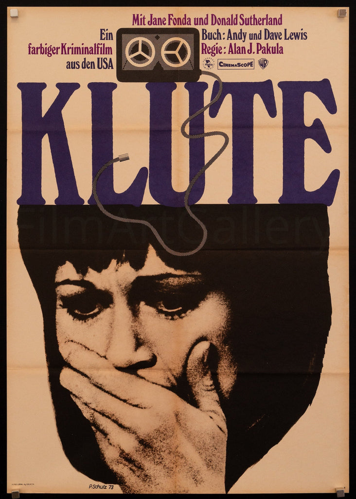 Klute German A1 (23x33) Original Vintage Movie Poster