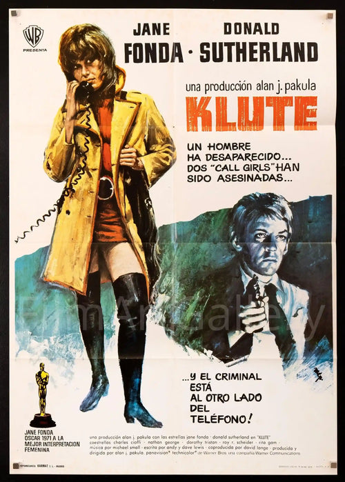 Klute Original Vintage Movie Poster