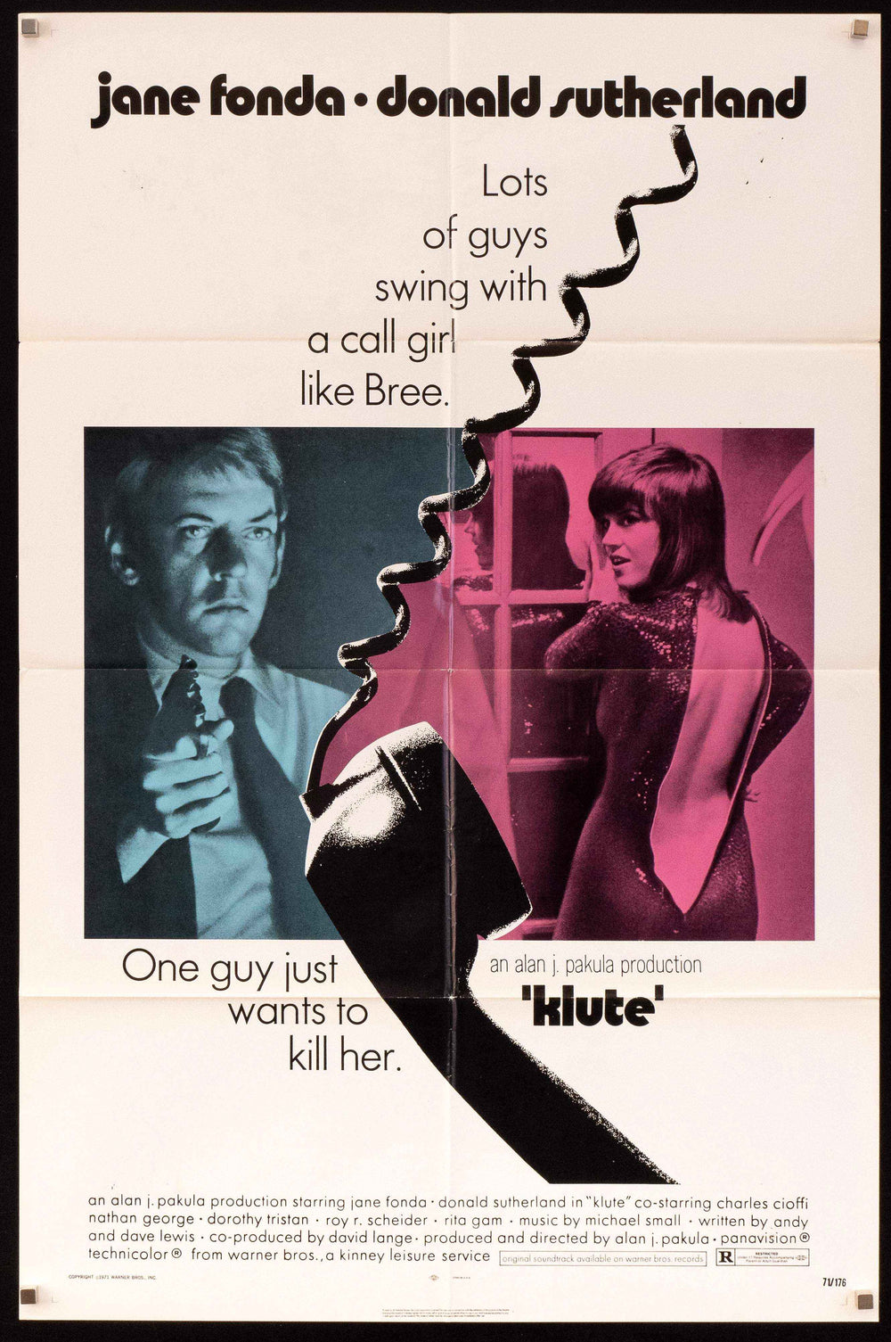 Klute Original Vintage Movie Poster