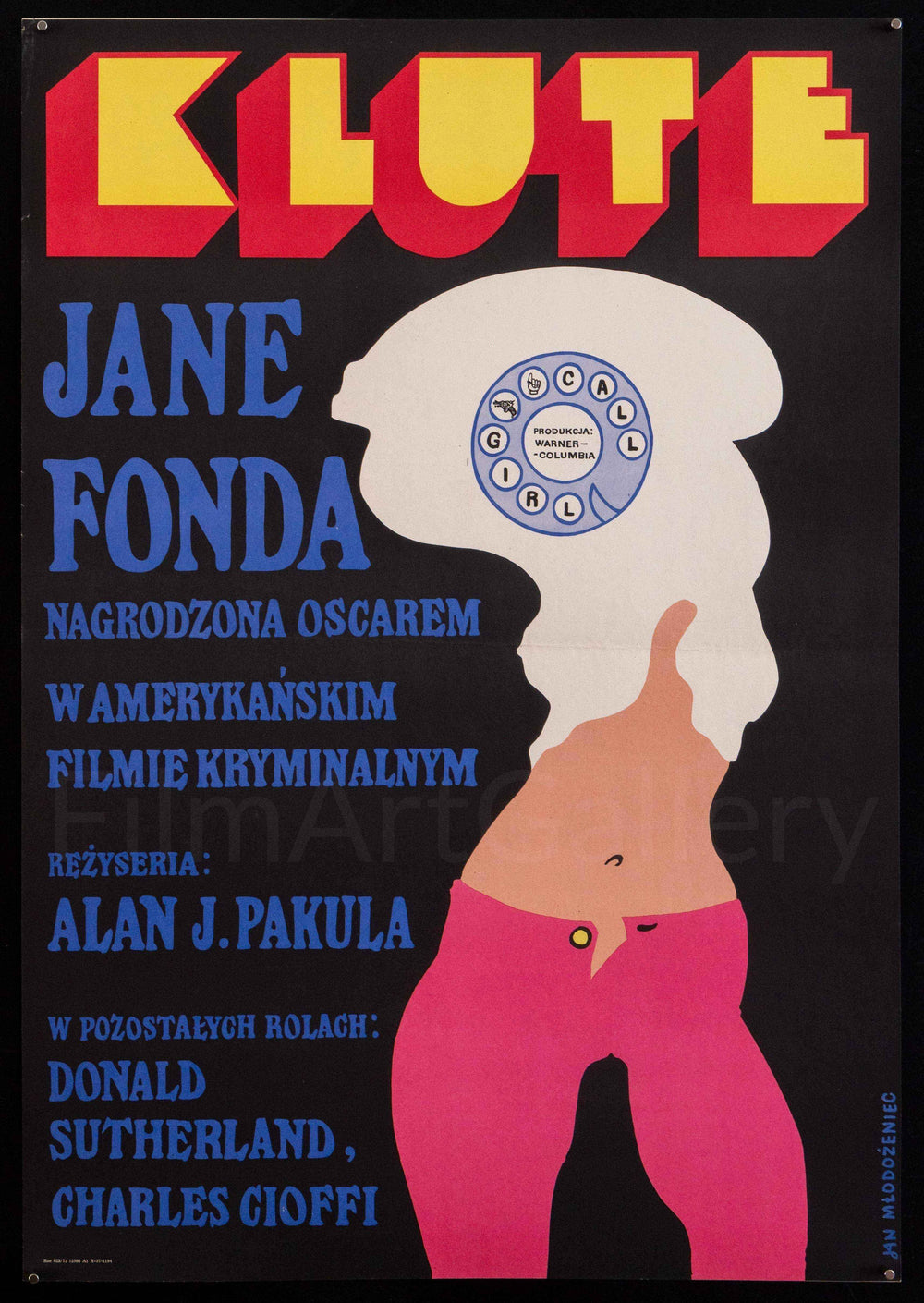 Klute Original Vintage Movie Poster