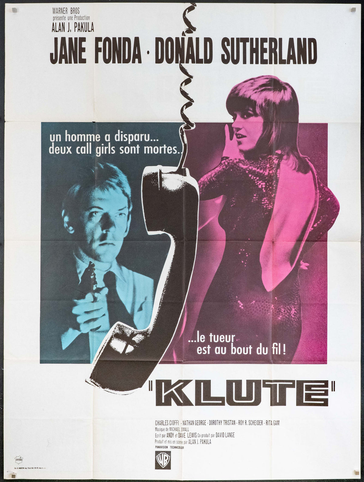 Klute Original Vintage Movie Poster