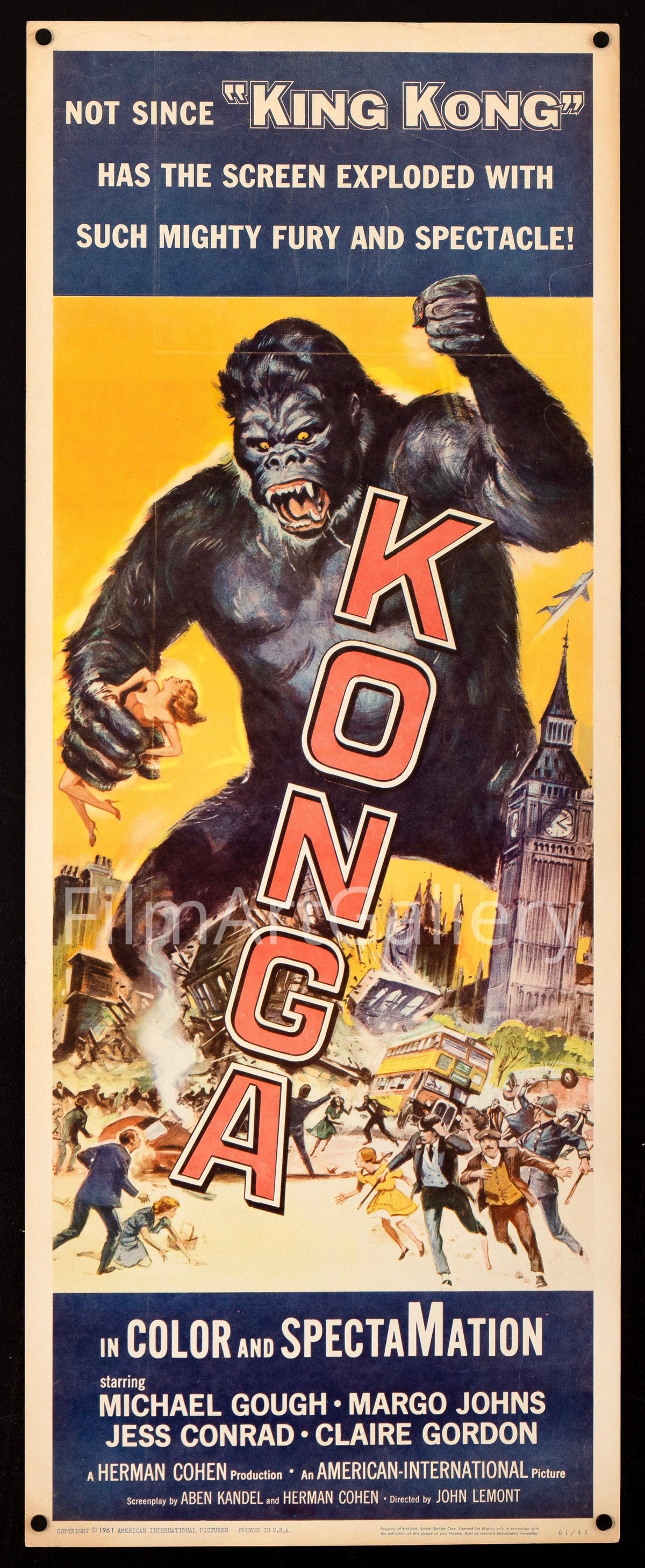 Konga Original Vintage Movie Poster