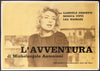 L'Avventura Italian 2 Foglio (39x55) Original Vintage Movie Poster