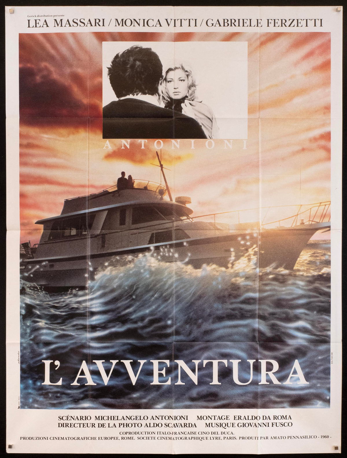 L&#39;Avventura Original Vintage Movie Poster