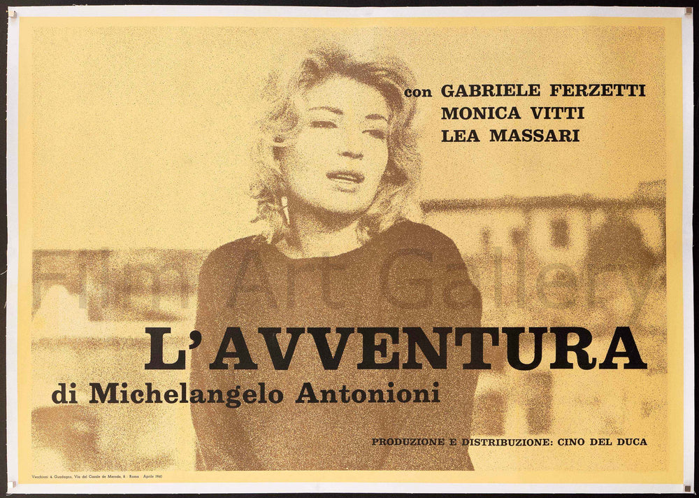 L'Avventura Original Vintage Movie Poster