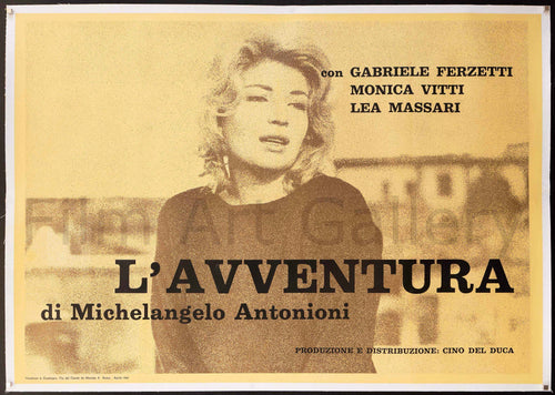 L'Avventura Original Vintage Movie Poster