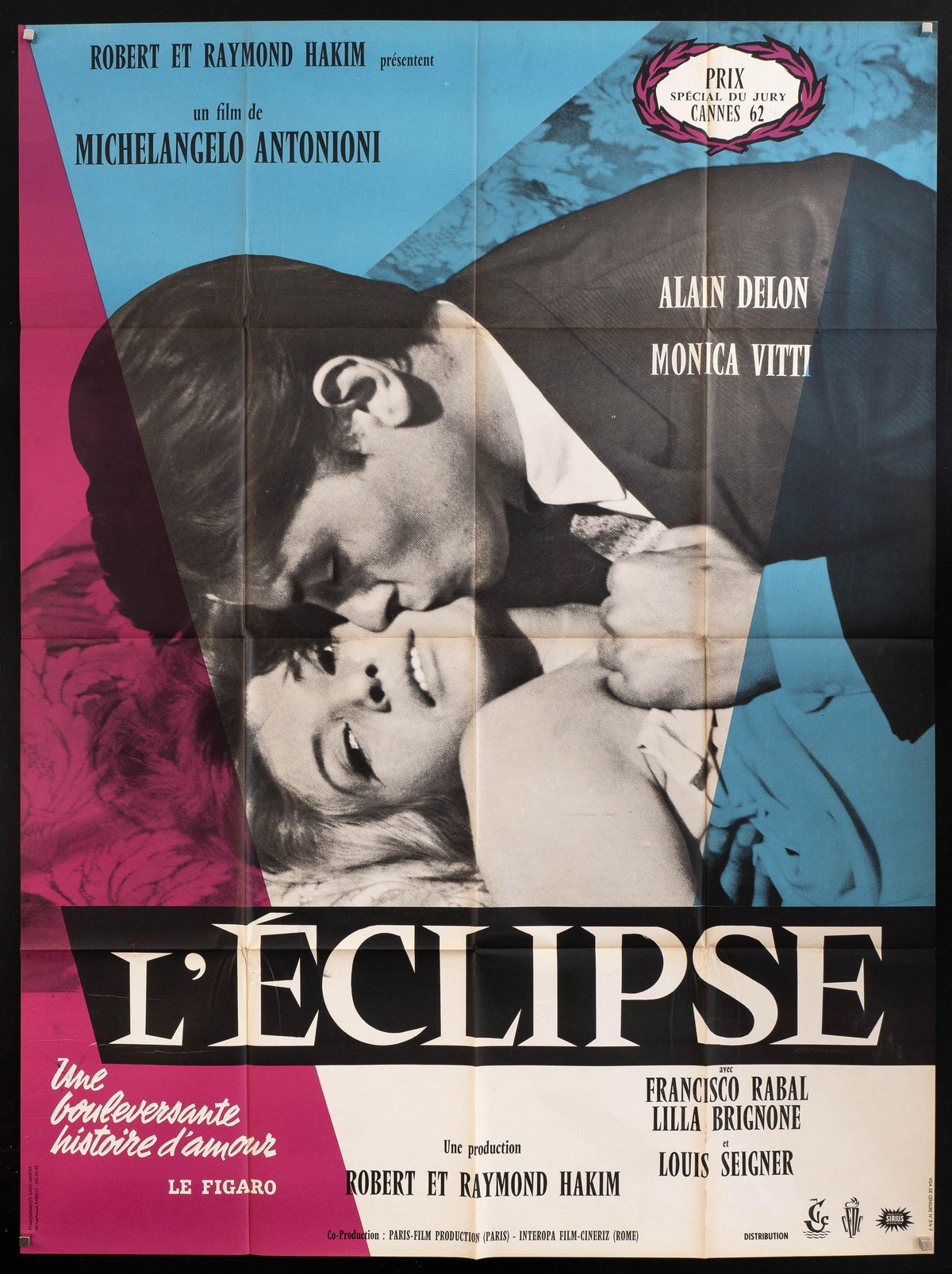 L&#39;Eclisse French 1 panel (47x63) Original Vintage Movie Poster