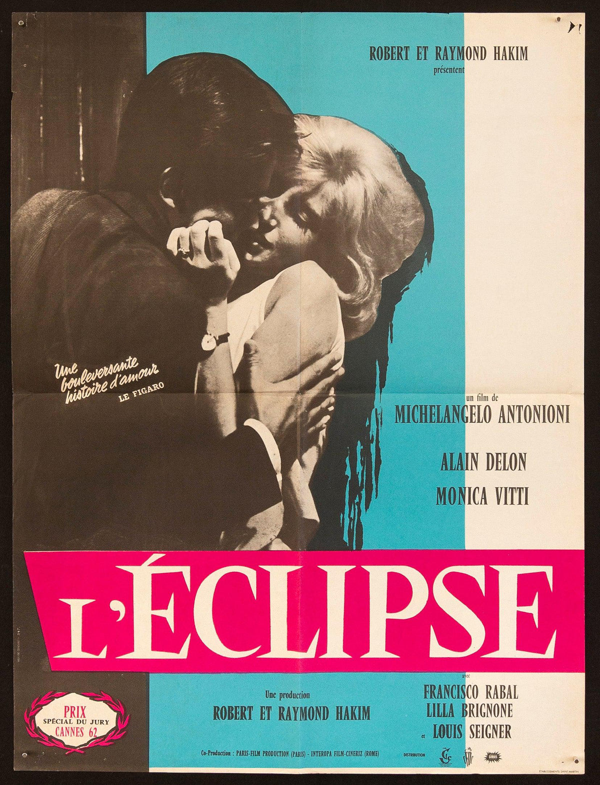 L&#39;Eclisse French small (23x32) Original Vintage Movie Poster