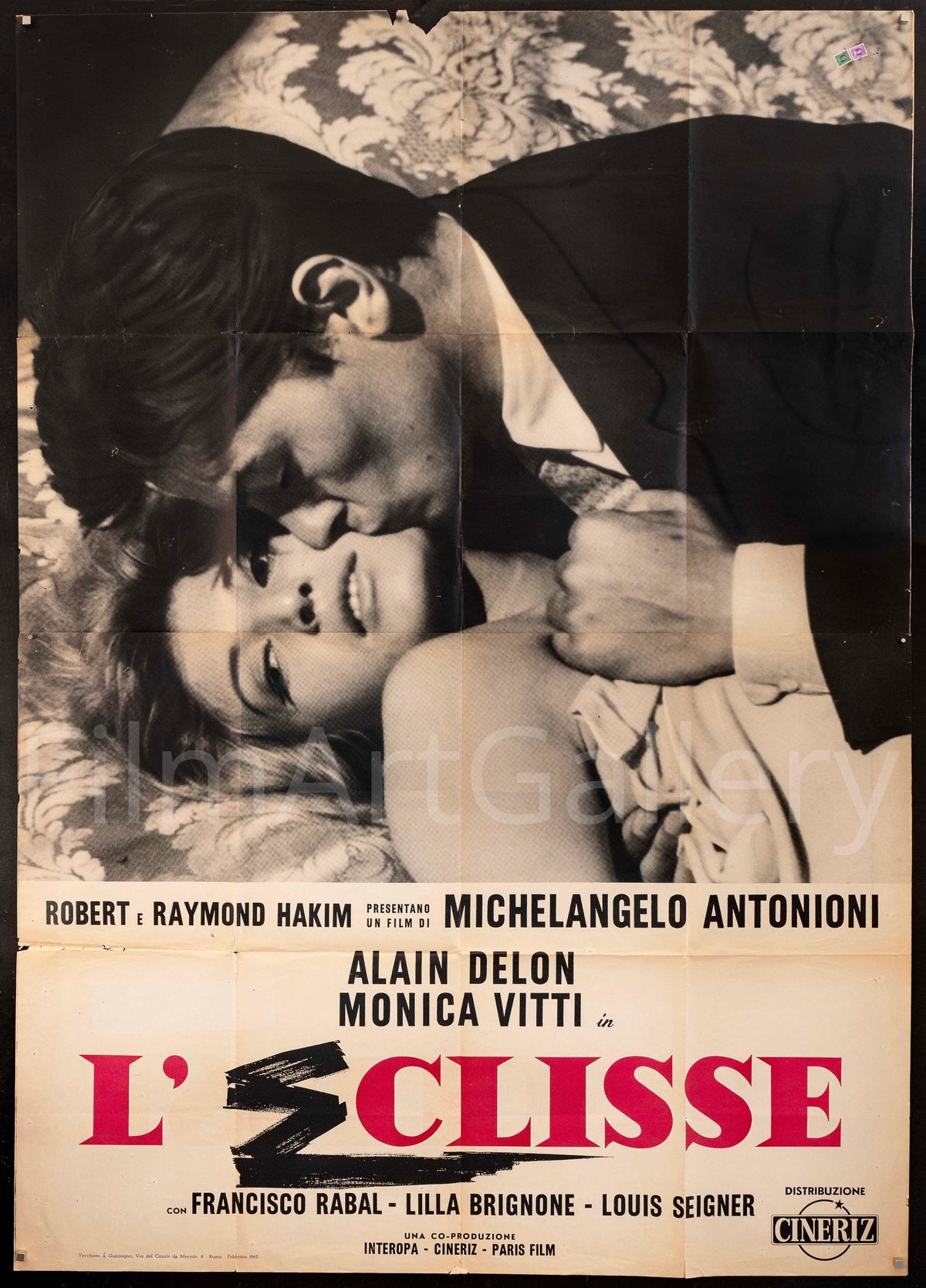 L&#39;Eclisse Italian 4 foglio (55x78) Original Vintage Movie Poster