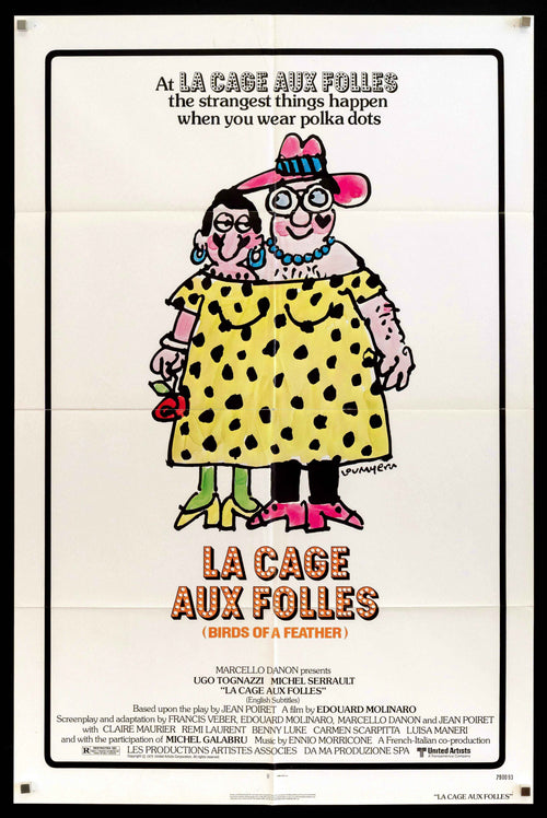 La Cage Aux Folles Original Vintage Movie Poster