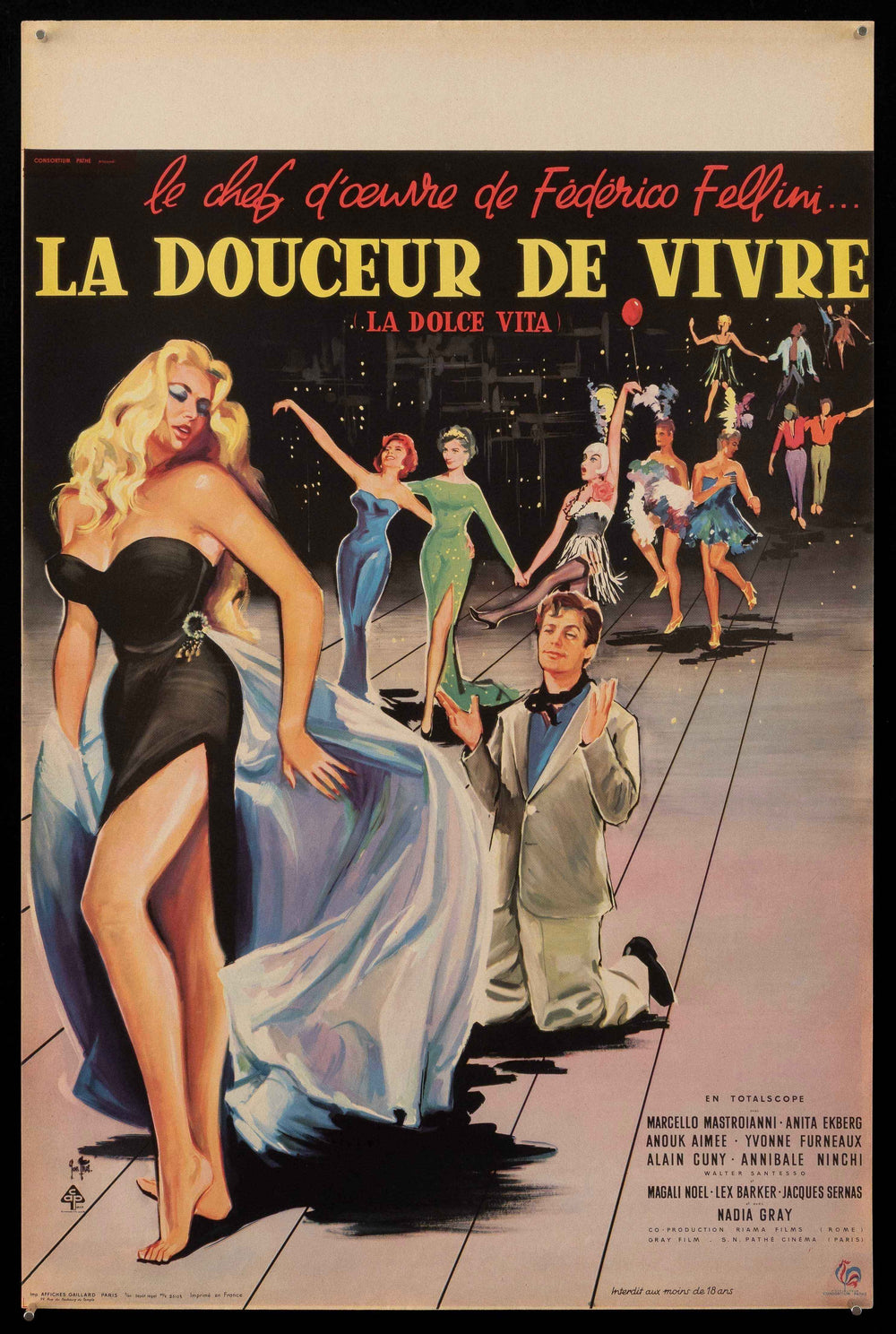 La Dolce Vita Original Vintage Movie Poster