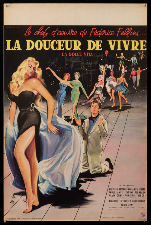 La Dolce Vita Original Vintage Movie Poster