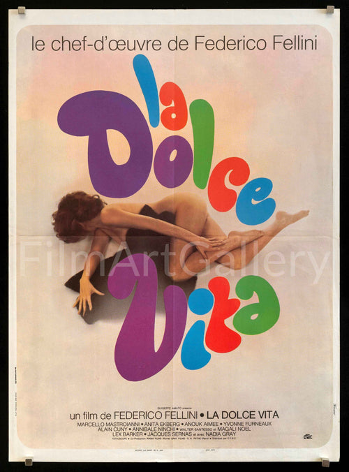 La Dolce Vita Original Vintage Movie Poster