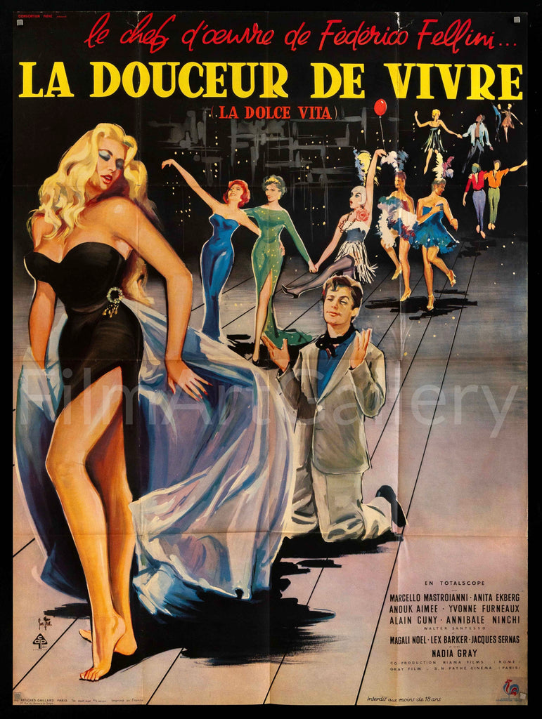 La Dolce Vita Original Vintage Movie Poster