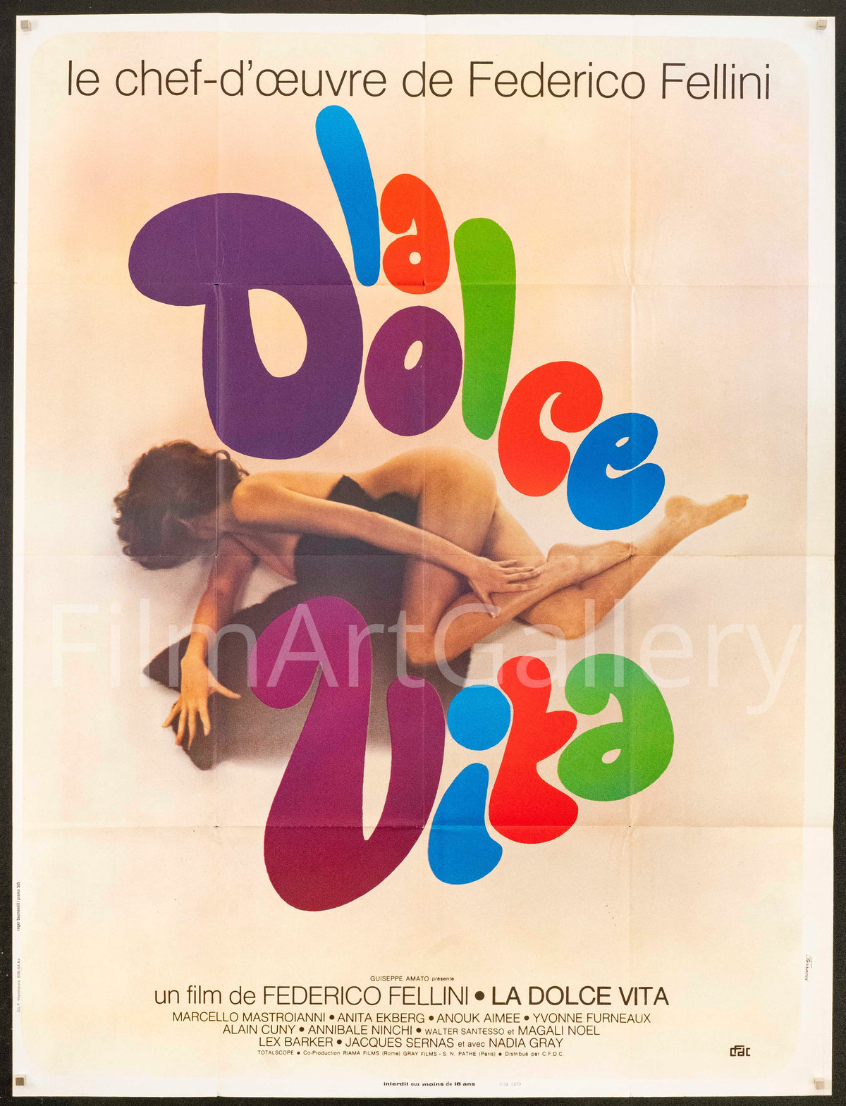 La Dolce Vita Original Vintage Movie Poster