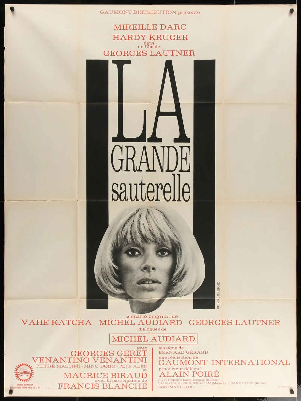 La Grande Sauterelle Original Vintage Movie Poster