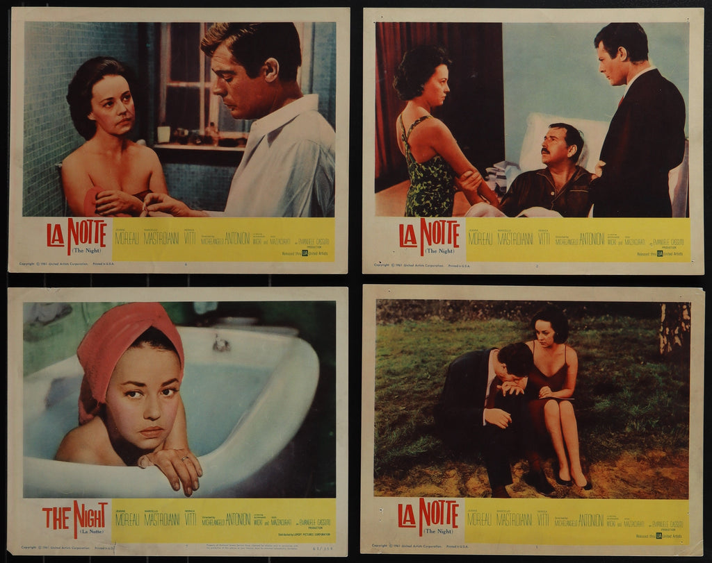La Notte Lobby Card Set (8-11x14) Original Vintage Movie Poster
