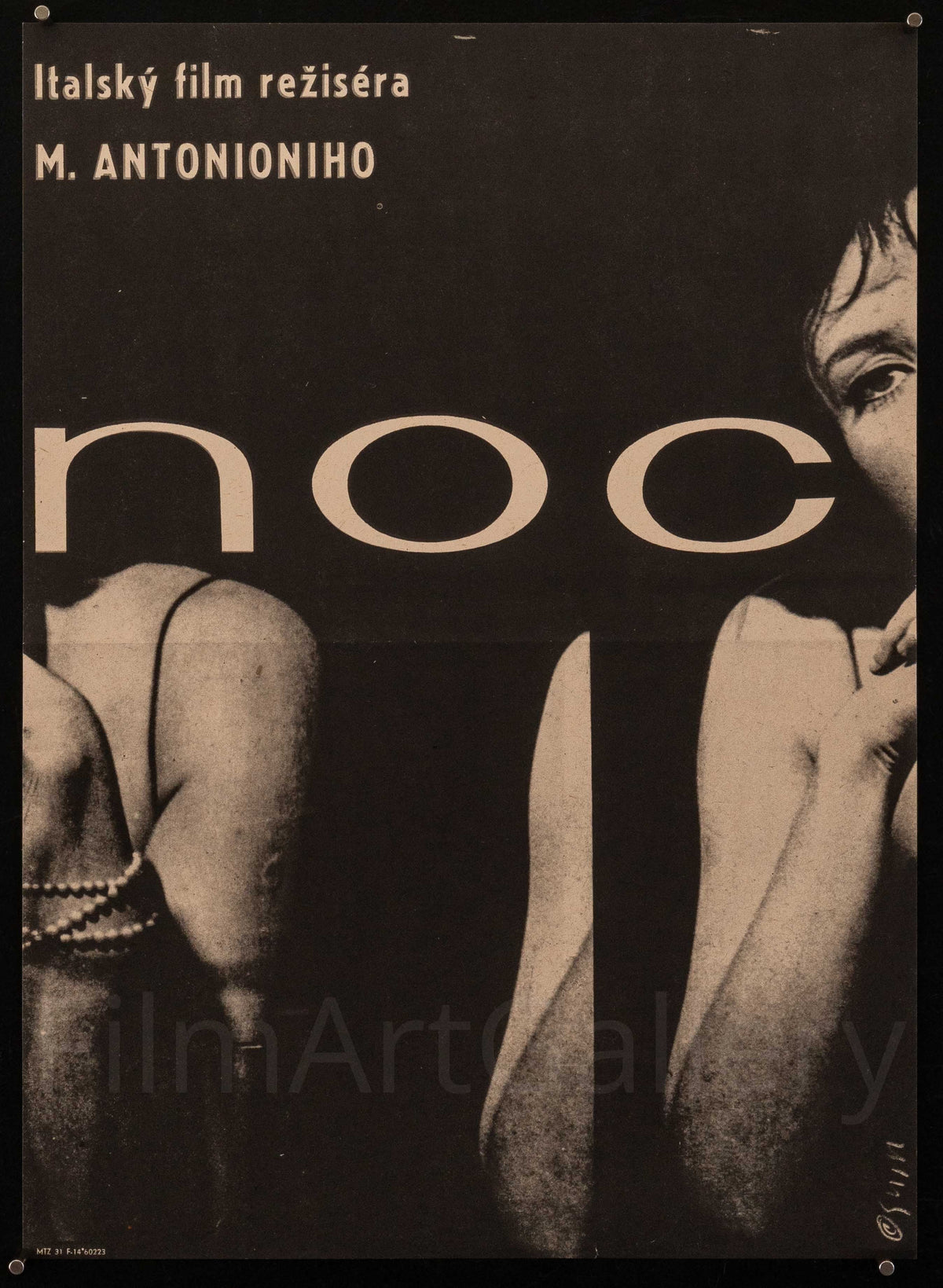 La Notte Original Vintage Movie Poster