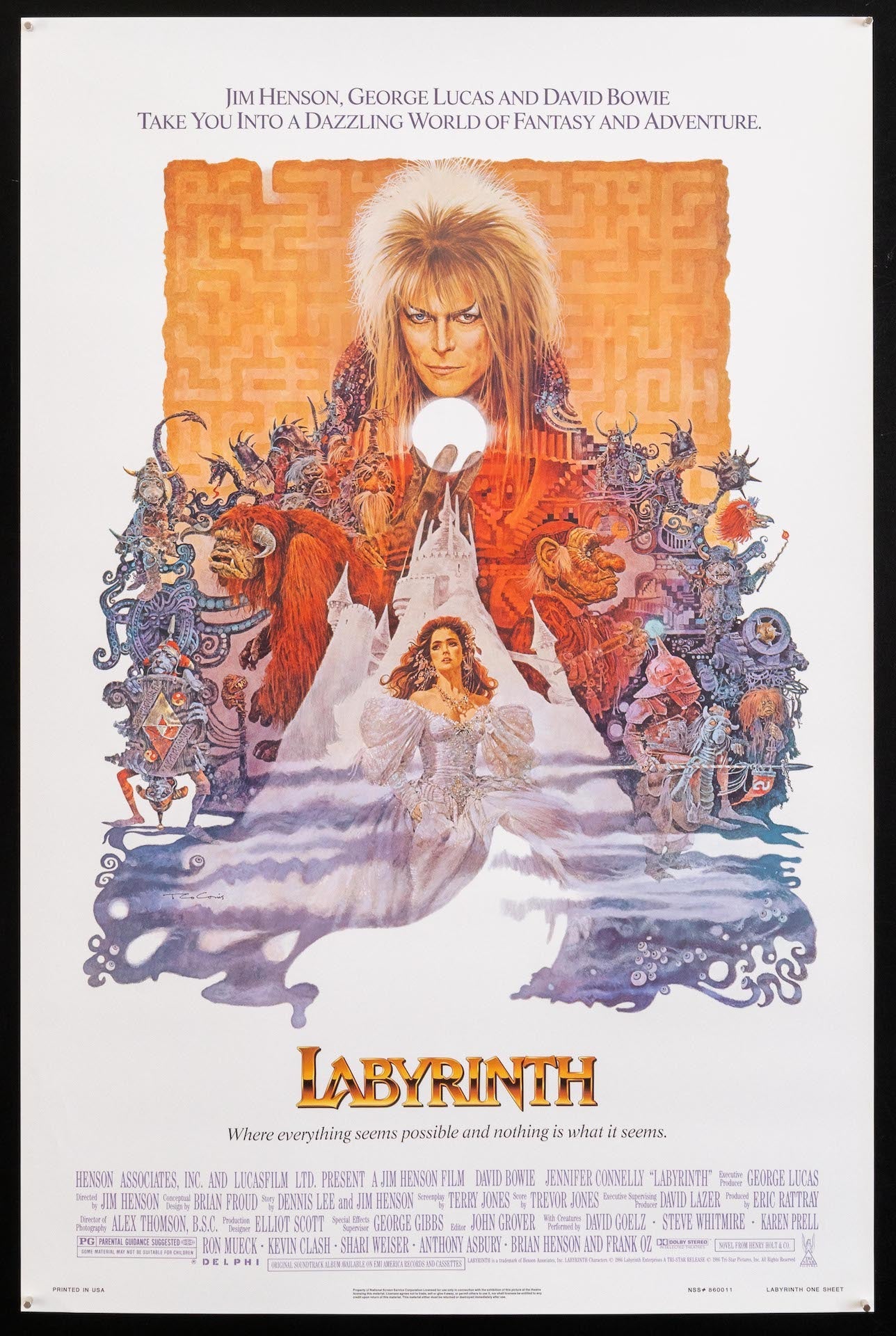 Labyrinth David Bowie Art David Bowie Labyrinth Wall Art For Sale