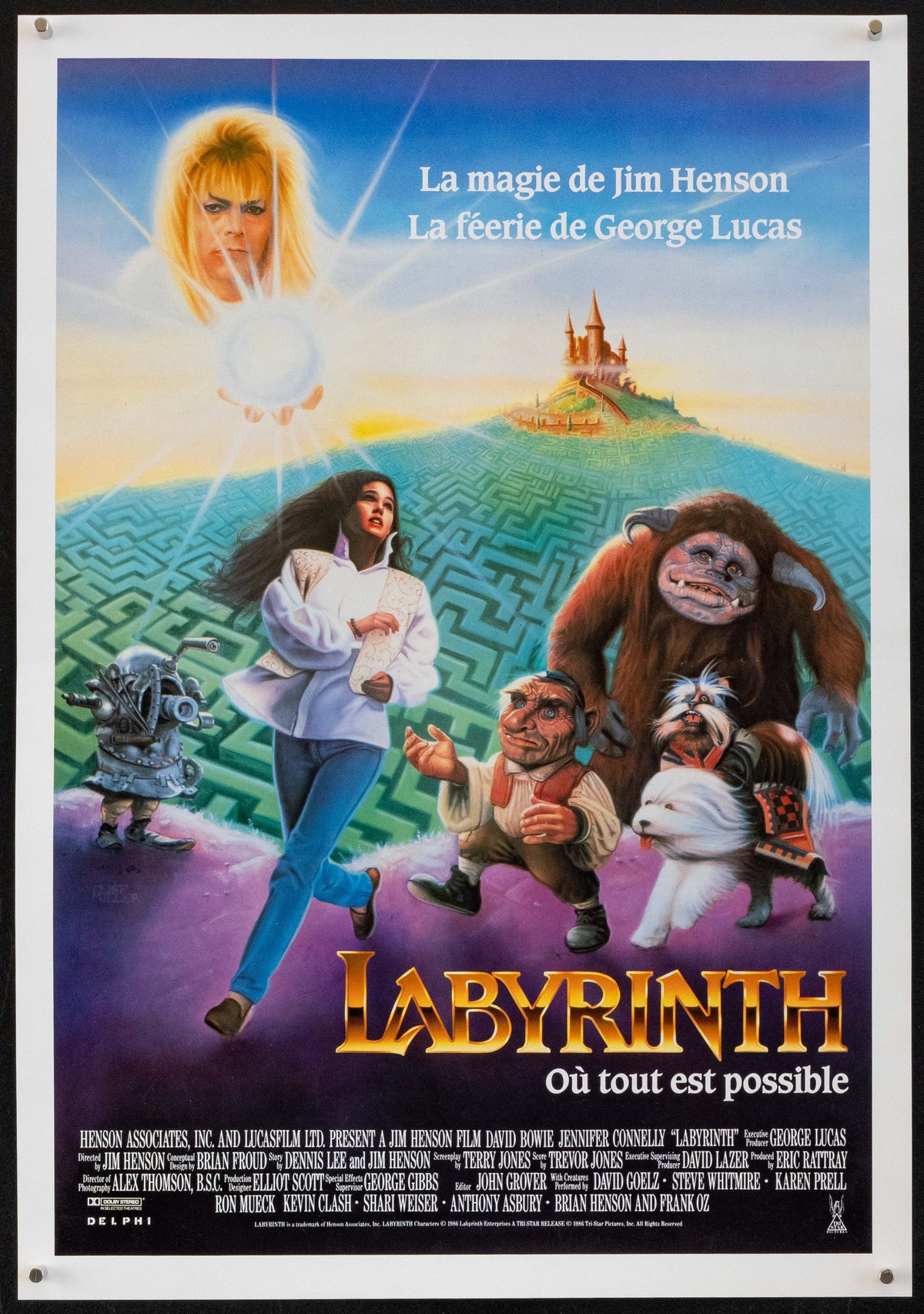 Labyrinth Original Vintage Movie Poster