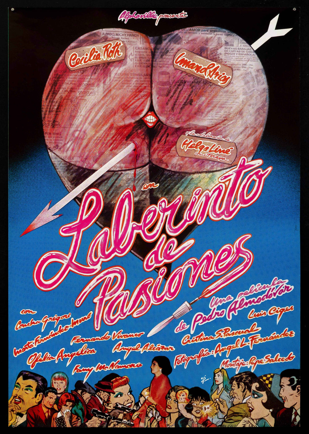 Labyrinth of Passion Original Vintage Movie Poster