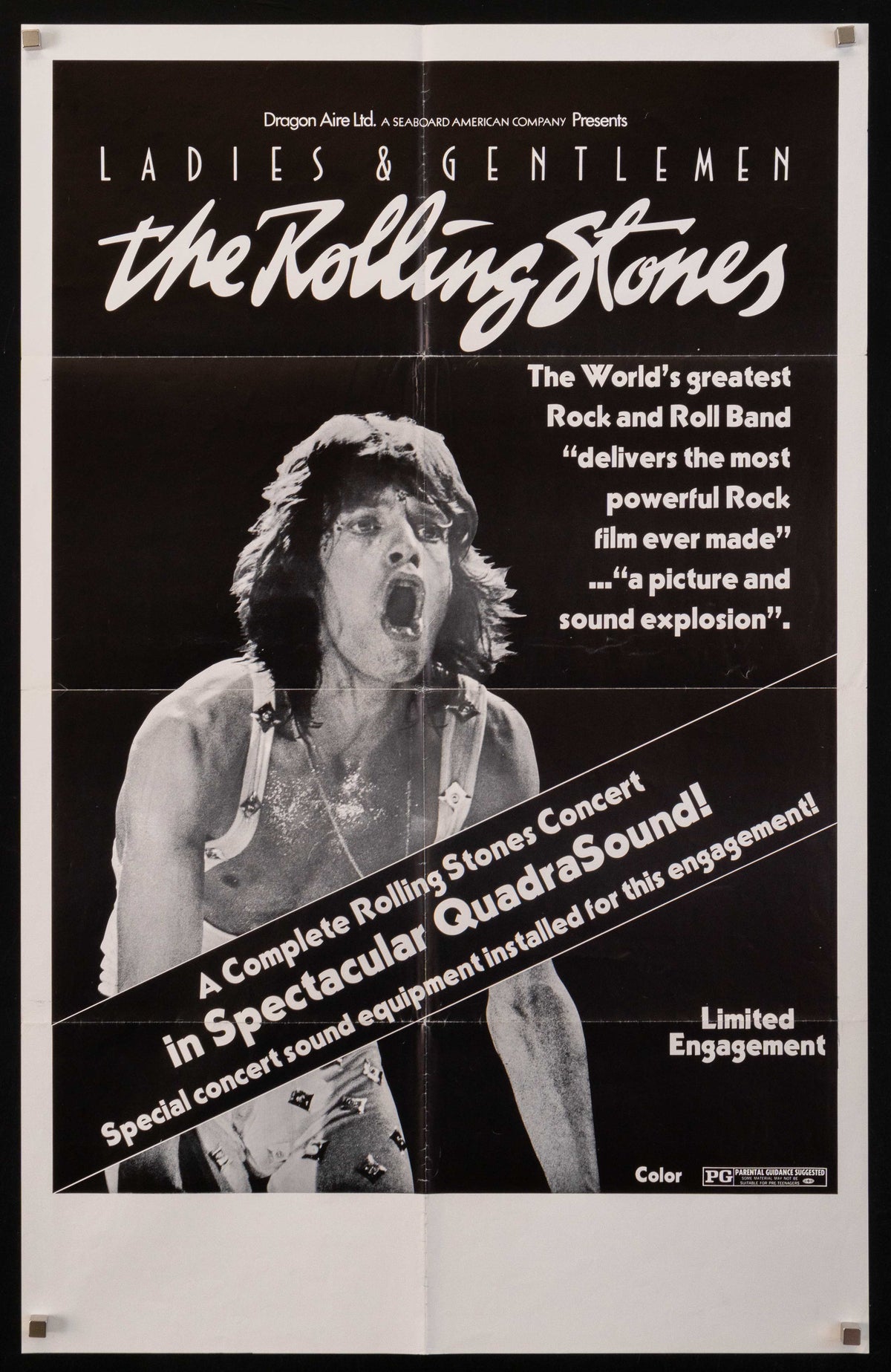 Ladies &amp; Gentlemen, the Rolling Stones Original Vintage Movie Poster