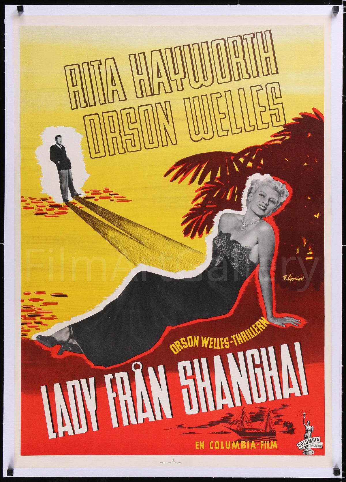 Lady From Shanghai 1 Sheet (27x41) Original Vintage Movie Poster