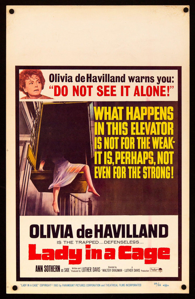 Lady in a Cage Original Vintage Movie Poster