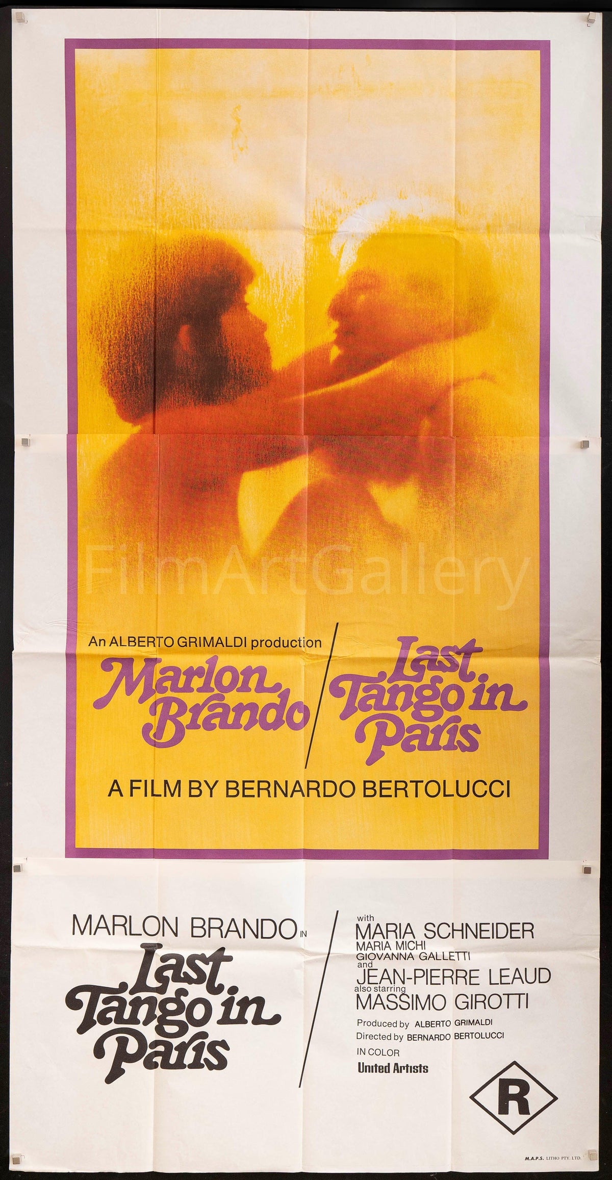 Last Tango In Paris 3 Sheet (41x81) Original Vintage Movie Poster