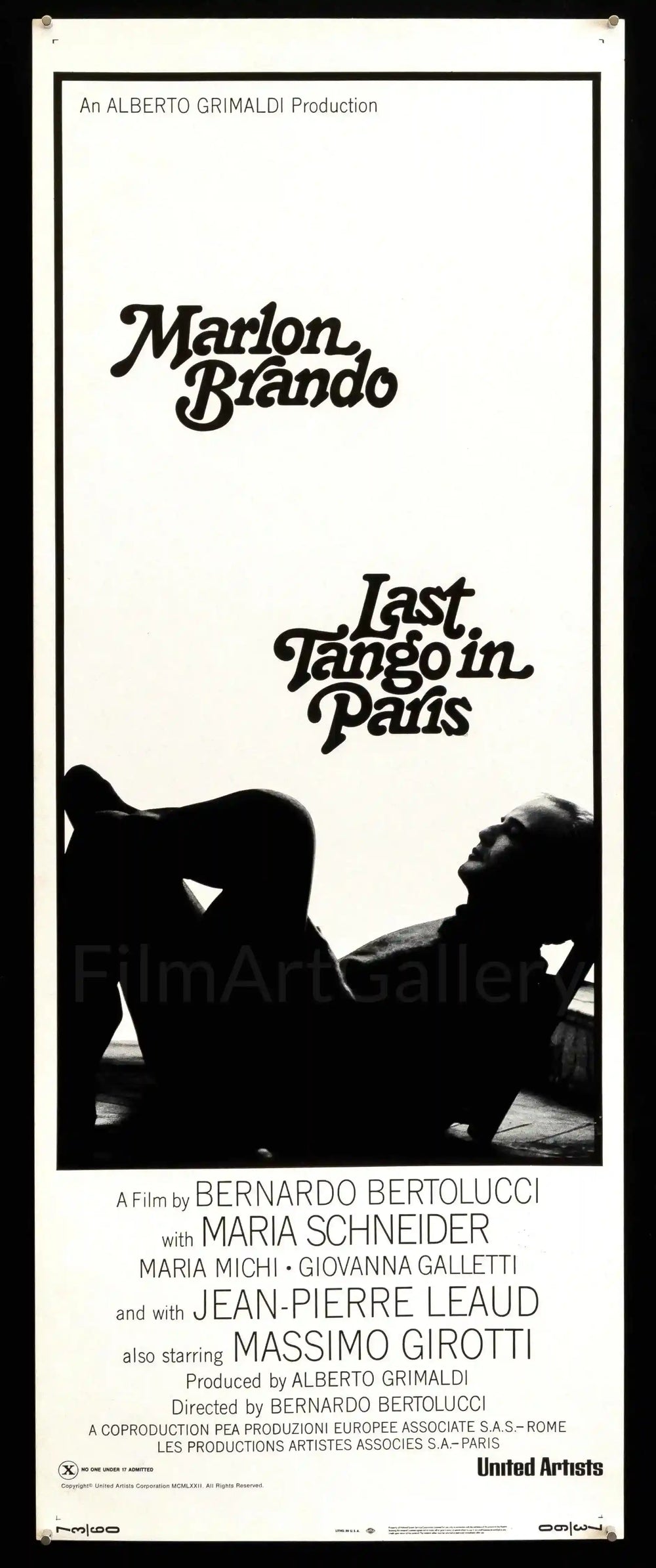 Last Tango In Paris Original Vintage Movie Poster