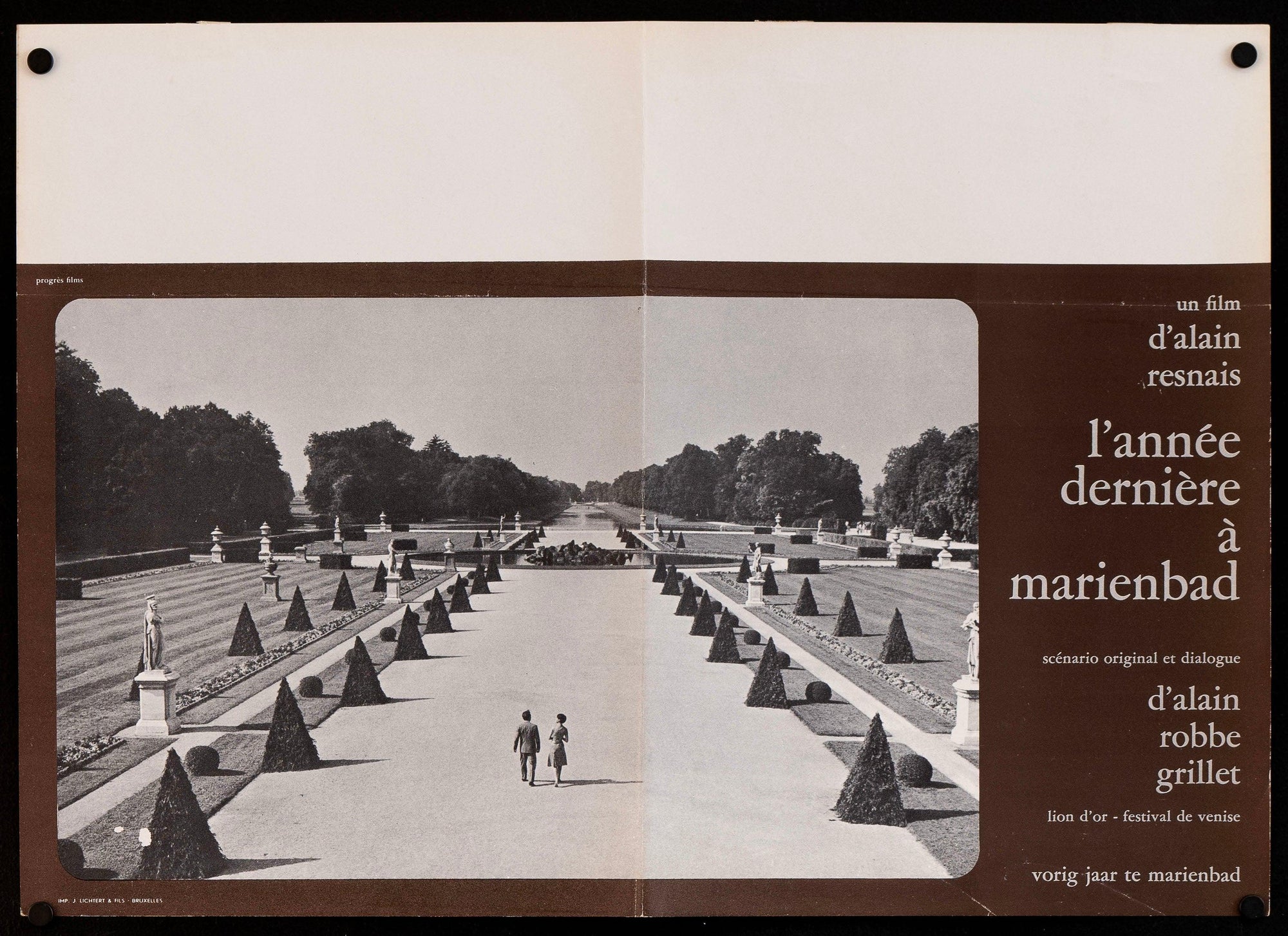 Last Year at Marienbad Belgian (14x22) Original Vintage Movie Poster