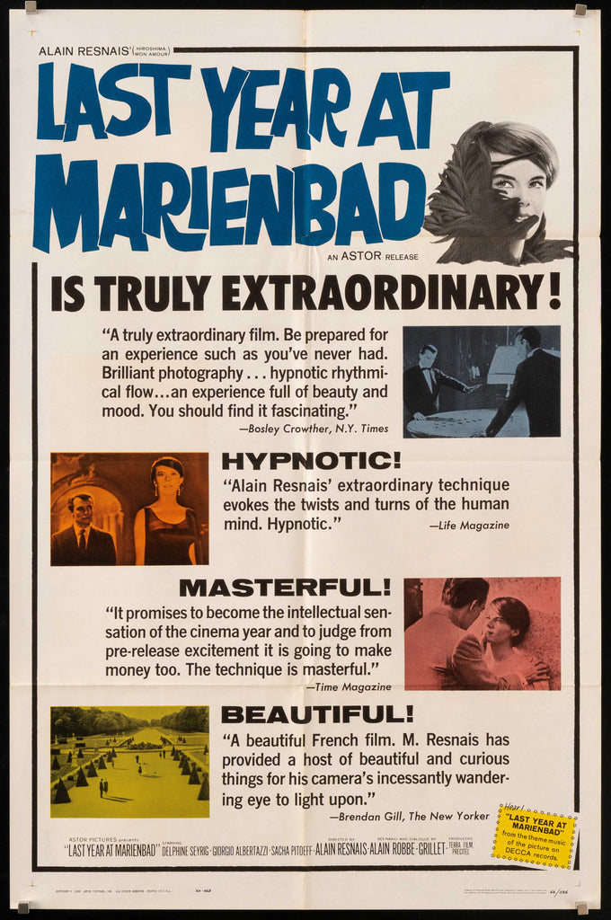 Last Year at Marienbad Original Vintage Movie Poster