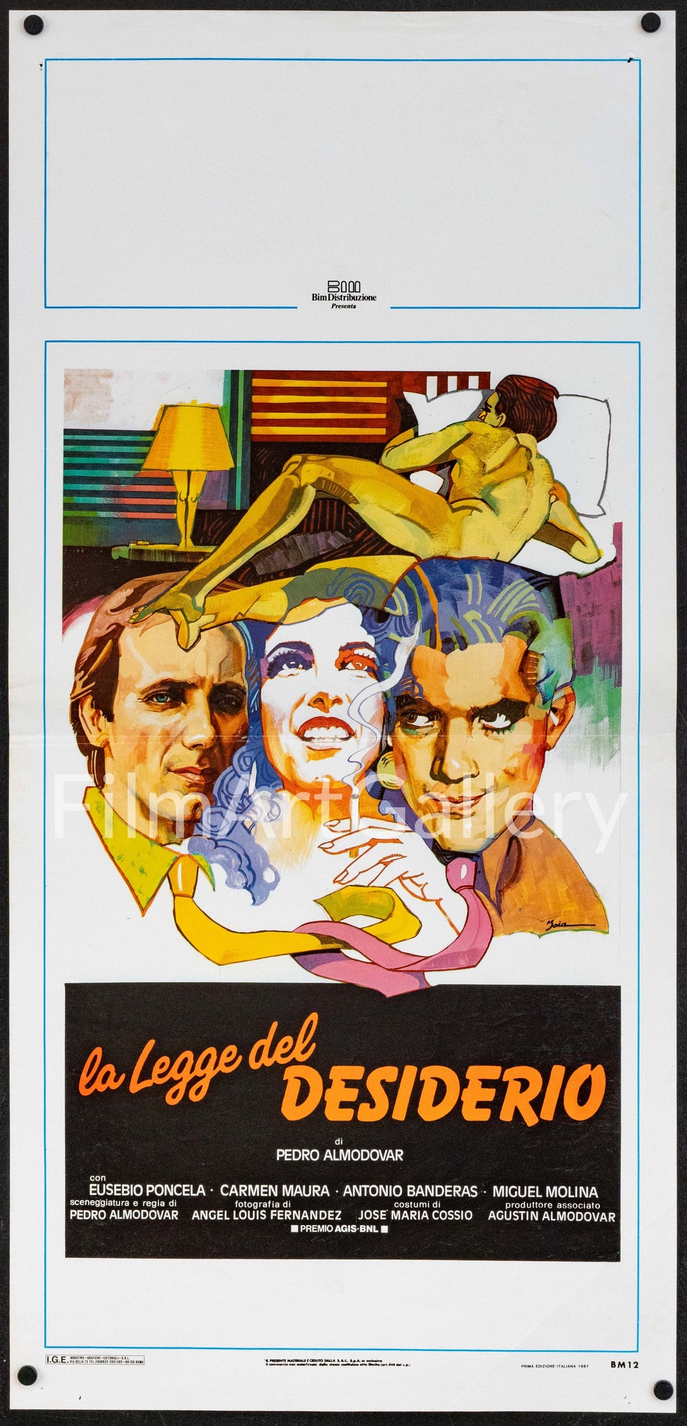 Law of Desire Original Vintage Movie Poster