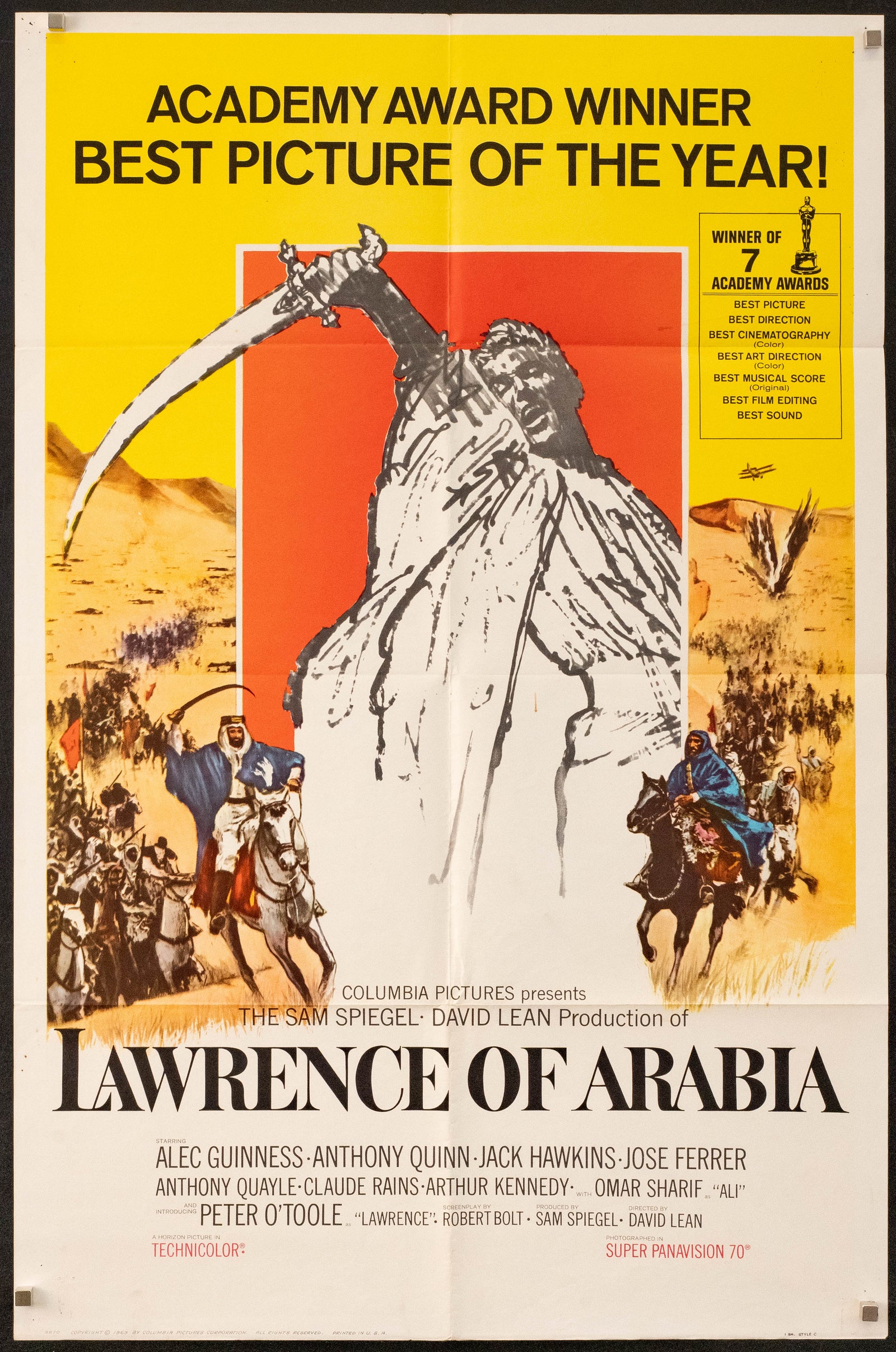 Lawrence of Arabia Original Vintage Movie Poster