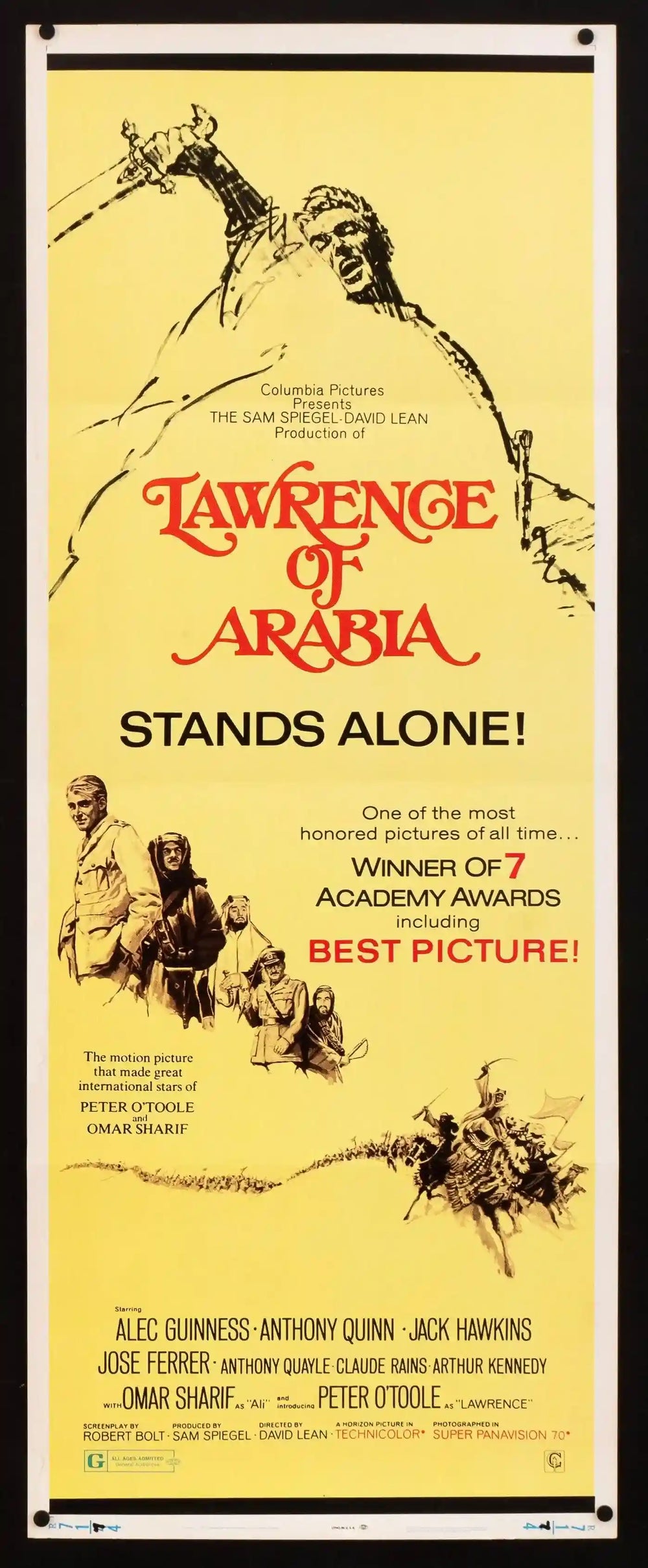 Lawrence of Arabia Original Vintage Movie Poster