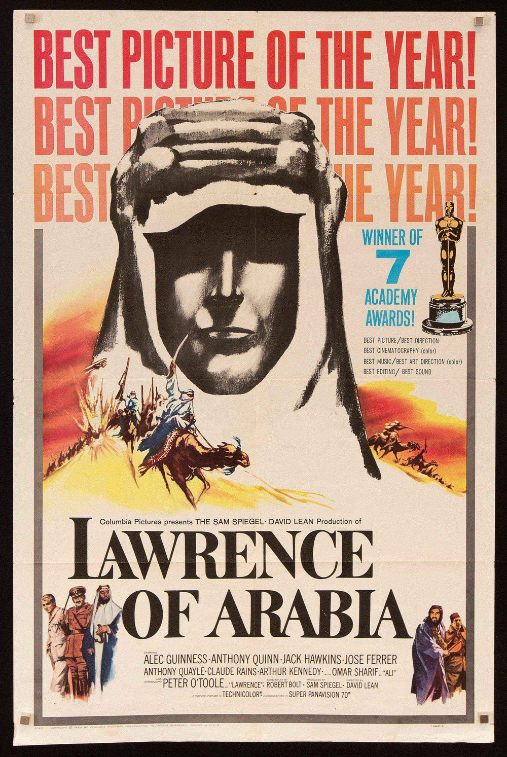 Lawrence of Arabia Original Vintage Movie Poster