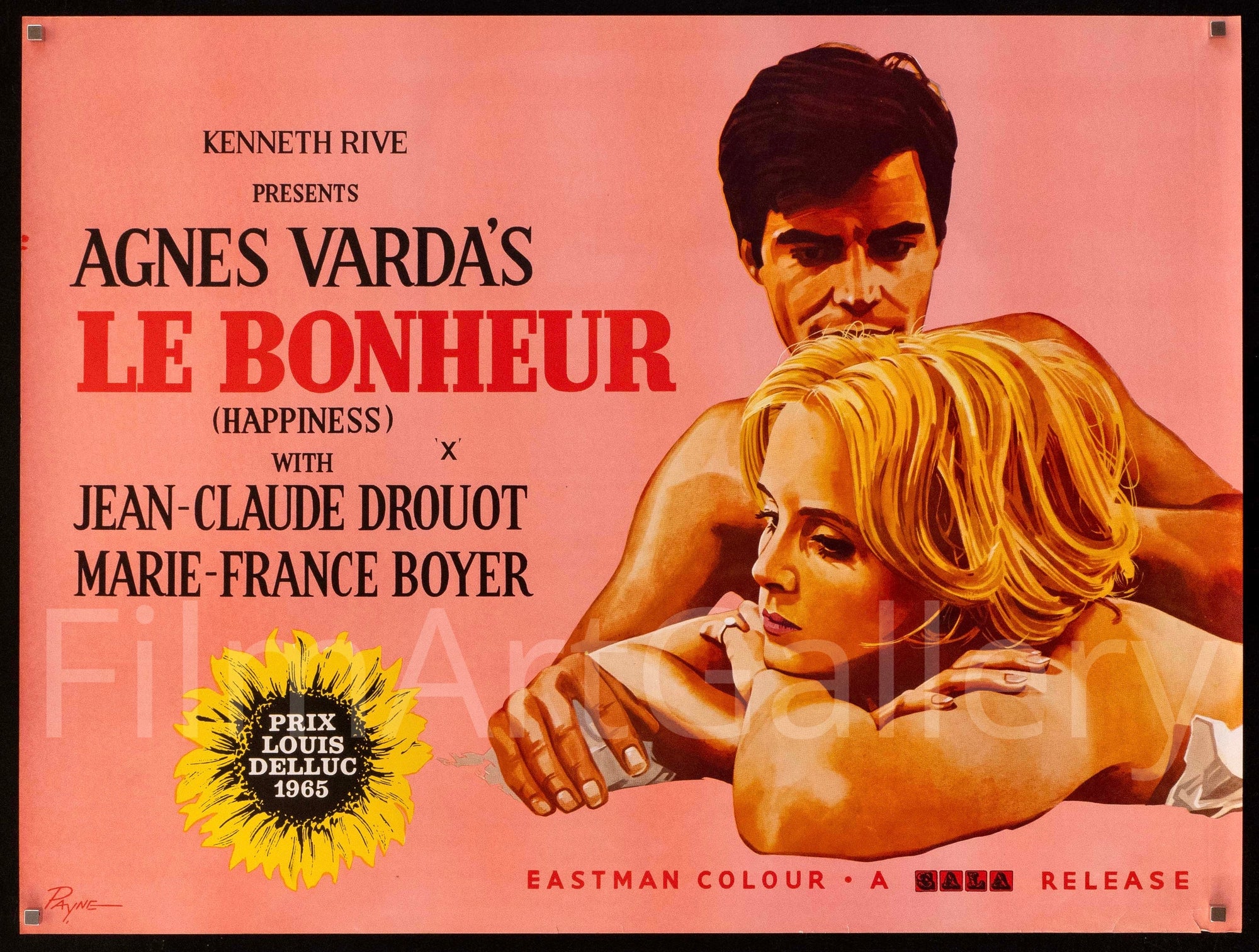 Le Bonheur British Quad (30x40) Original Vintage Movie Poster