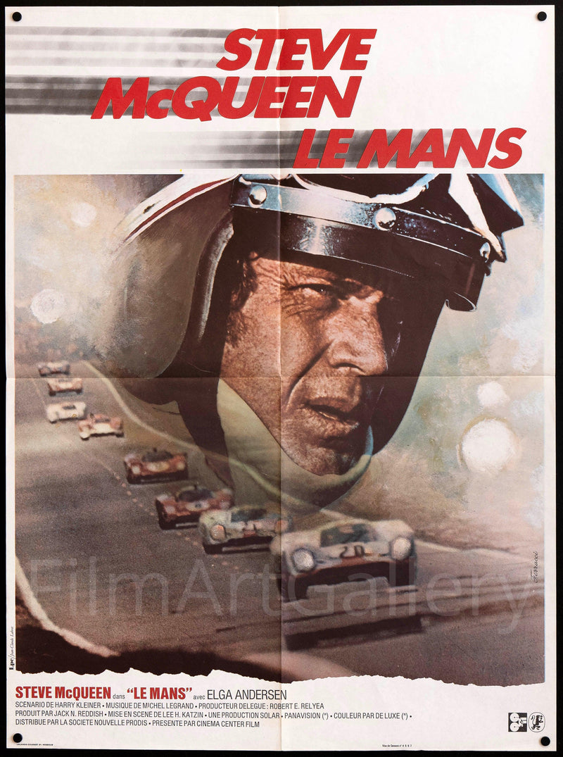 Le Mans French Small (23x32) Original Vintage Movie Poster