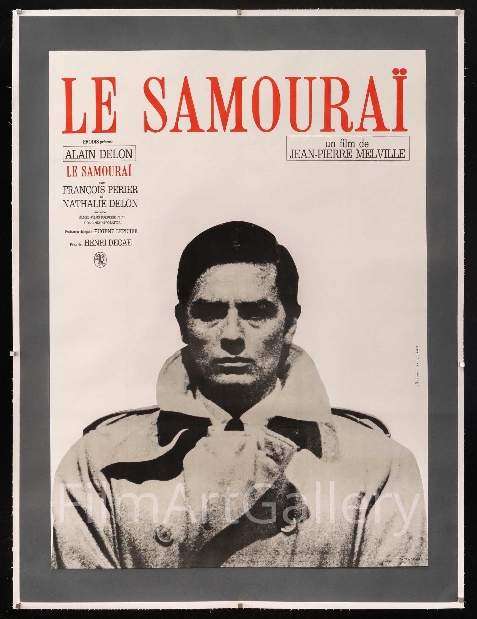Le Samourai Original Vintage Movie Poster