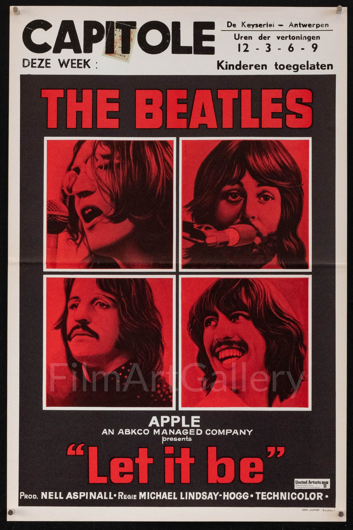 Let It Be Original Vintage Movie Poster