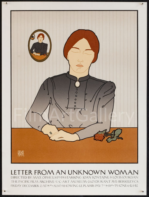 Letter from an Unknown Woman Original Vintage Movie Poster