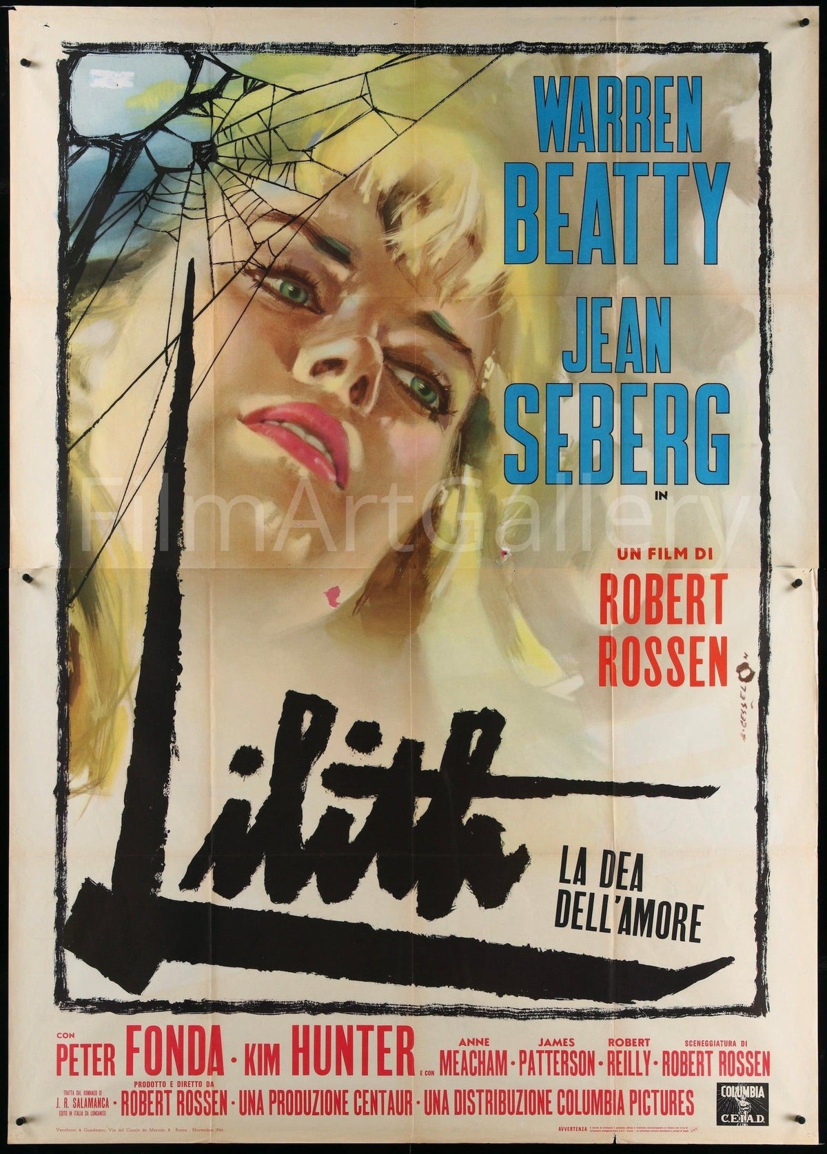 Lilith Italian 2 Foglio (39x55) Original Vintage Movie Poster
