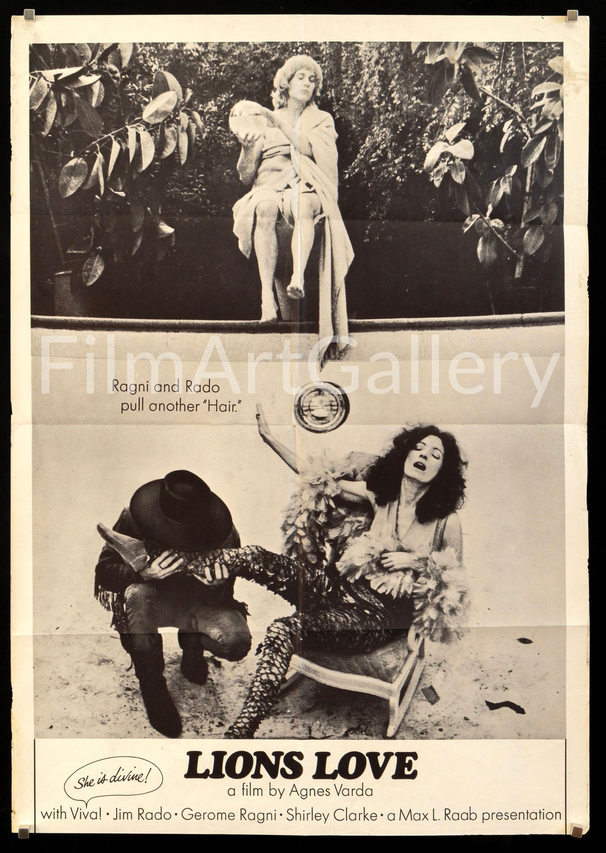 Lion's Love Original Vintage Movie Poster