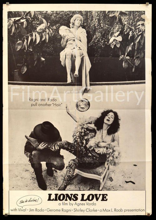 Lion's Love Original Vintage Movie Poster