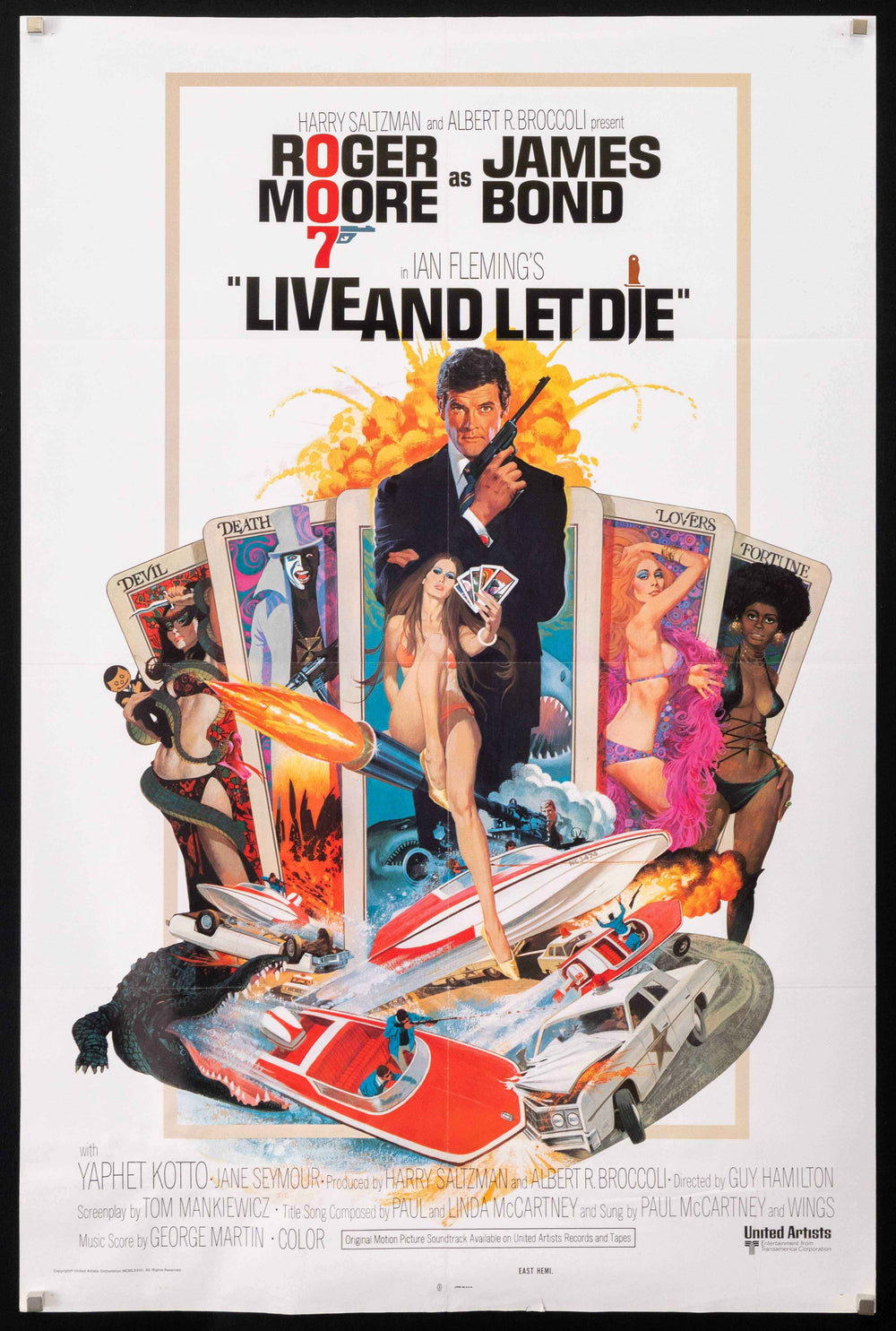Live and Let Die Original Vintage Movie Poster