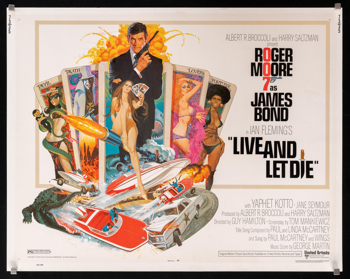Live and Let Die Original Vintage Movie Poster