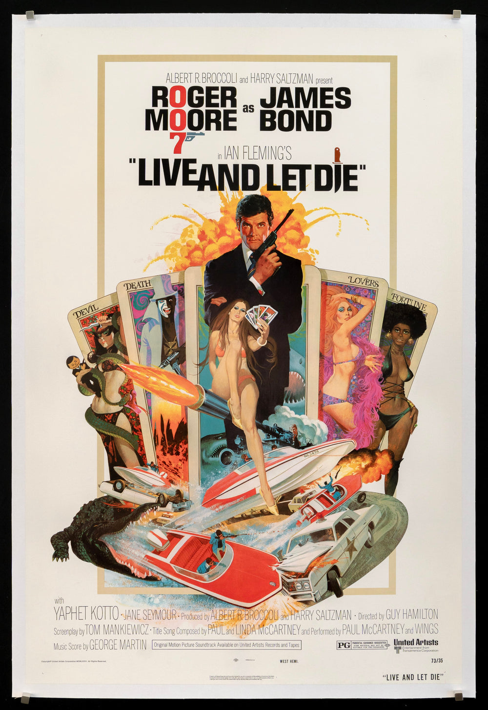 Live and Let Die Original Vintage Movie Poster