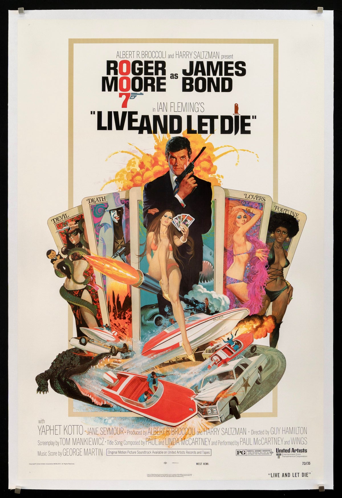 Live and Let Die Original Vintage Movie Poster