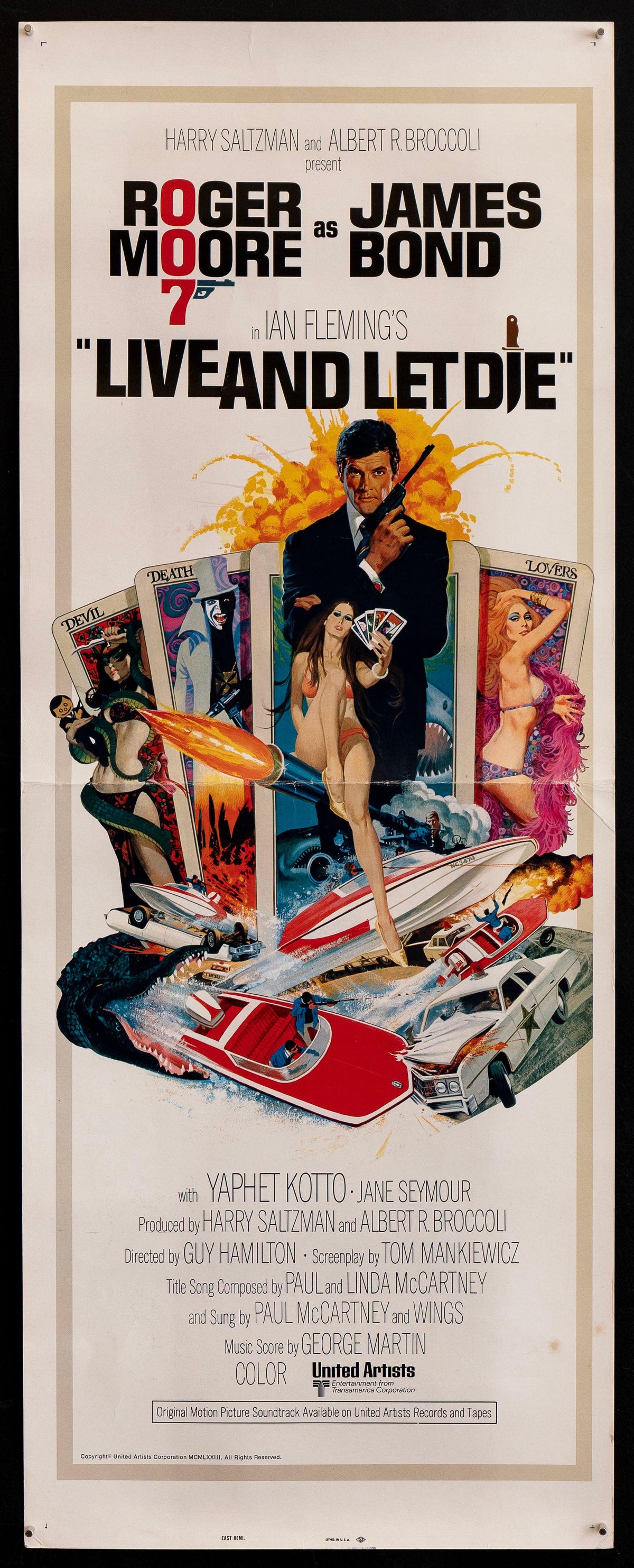 Live and Let Die Original Vintage Movie Poster