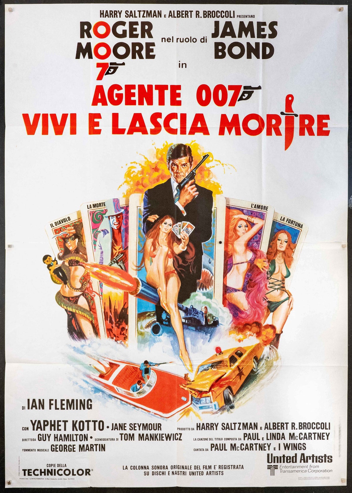 Live and Let Die Original Vintage Movie Poster